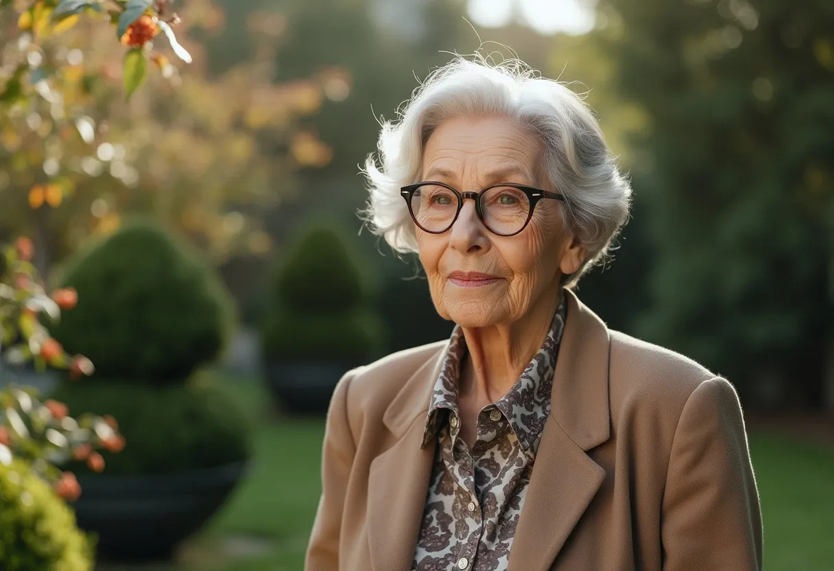 coiffure femme 60 ans lunettes